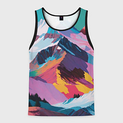 Мужская майка без рукавов Горы краски