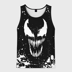 Майка-безрукавка мужская Venom logo, цвет: 3D-черный