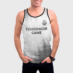Майка-безрукавка мужская Tomodachi Game - white gradient посередине, цвет: 3D-черный — фото 2