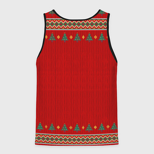 Мужская майка без рукавов FNAF new year / 3D-Черный – фото 2