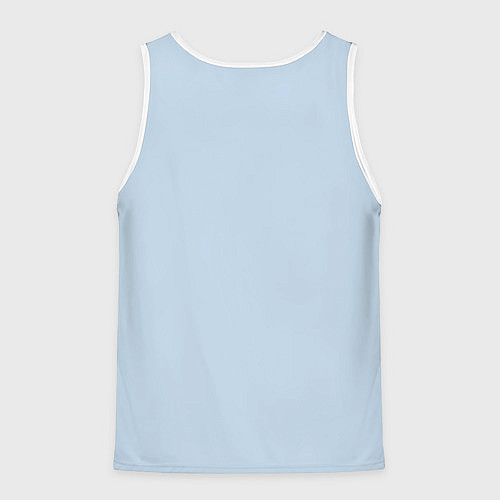 Мужская майка без рукавов Новогодний паттерн с подарками и ёлочными шариками / 3D-Белый – фото 2