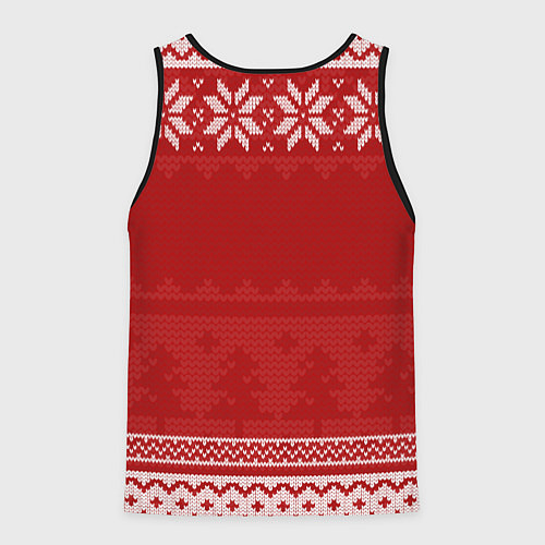 Мужская майка без рукавов Новогодний Ajax / 3D-Черный – фото 2