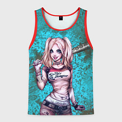 Майка-безрукавка мужская Harley Quinn, цвет: 3D-красный