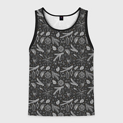 Мужская майка без рукавов Новогодние зимние украшения