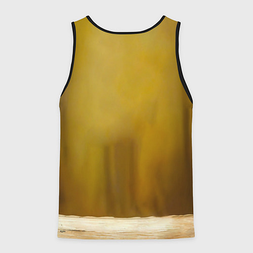 Мужская майка без рукавов Милый зайчик / 3D-Черный – фото 2