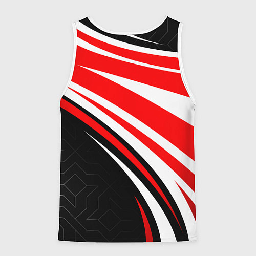 Мужская майка без рукавов Lixiang- red sport uniform / 3D-Белый – фото 2