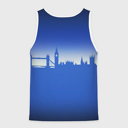 Мужская майка без рукавов Приключения Паддингтона / 3D-Белый – фото 2