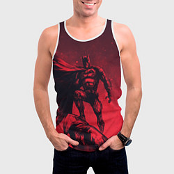 Майка-безрукавка мужская Batman - art, цвет: 3D-белый — фото 2