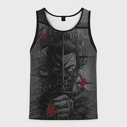 Майка-безрукавка мужская Дзин Сакай - самурай, цвет: 3D-черный