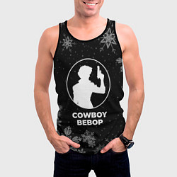 Майка-безрукавка мужская Снежный Cowboy Bebop, цвет: 3D-черный — фото 2