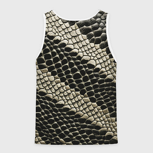 Мужская майка без рукавов Будь в тренде змеи / 3D-Белый – фото 2