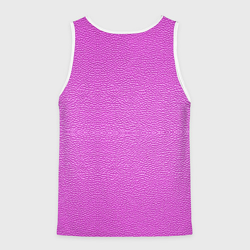Мужская майка без рукавов Текстура розовой кожи / 3D-Белый – фото 2