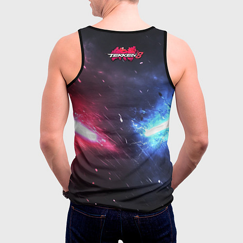 Мужская майка без рукавов Сопротивление в Tekken 8 / 3D-Черный – фото 4