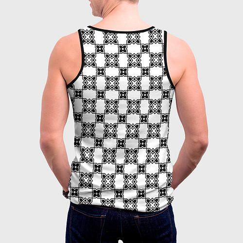 Мужская майка без рукавов Готический орнамент / 3D-Черный – фото 4
