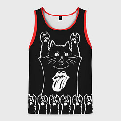 Мужская майка без рукавов Rolling Stones: cat rock