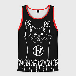 Мужская майка без рукавов Twenty one pilots: cat rock