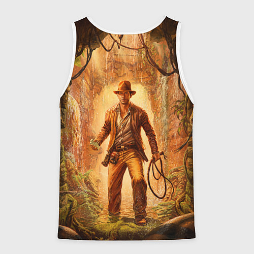 Мужская майка без рукавов Инди Indiana Jones and the great circle / 3D-Белый – фото 2