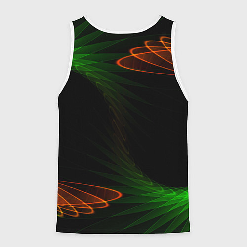 Мужская майка без рукавов Оптический дым текстура / 3D-Белый – фото 2