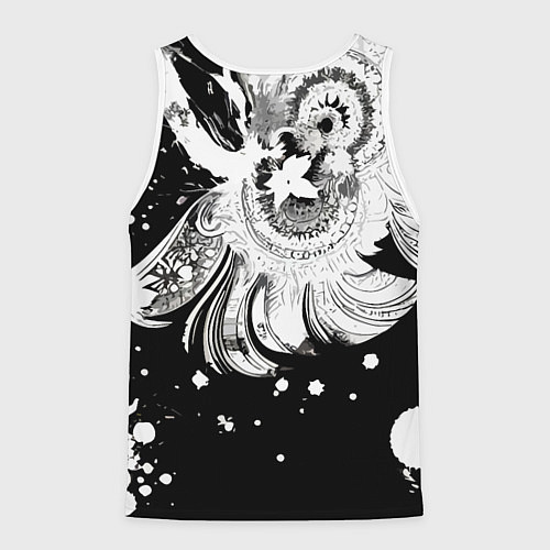 Мужская майка без рукавов Абстрактная экспрессивная композиция / 3D-Белый – фото 2