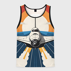Мужская майка без рукавов Скоростной ретро самолет