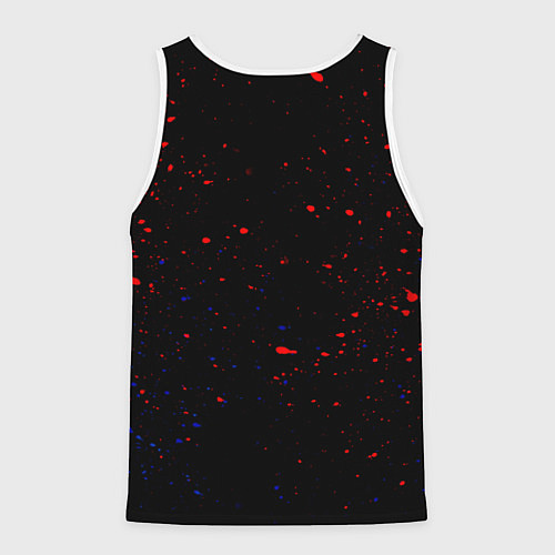 Мужская майка без рукавов Человек паук краски / 3D-Белый – фото 2