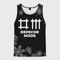 Майка-безрукавка мужская Снежный Depeche Mode, цвет: 3D-черный