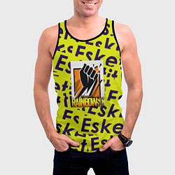 Майка-безрукавка мужская Rainbow six pattern rap, цвет: 3D-черный — фото 2