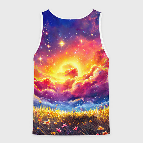 Мужская майка без рукавов Космическая уточка / 3D-Белый – фото 2