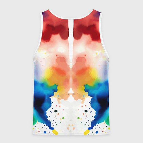 Мужская майка без рукавов Веном присмотрелся к Морти - ядовитая слизь / 3D-Белый – фото 2