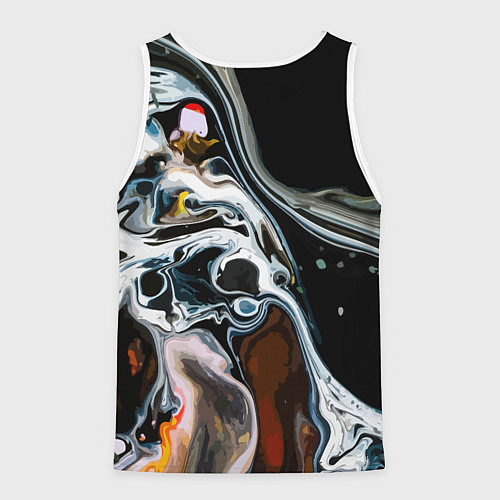 Мужская майка без рукавов Морти и Рик под властью ядовитой слизи - коллаба / 3D-Белый – фото 2