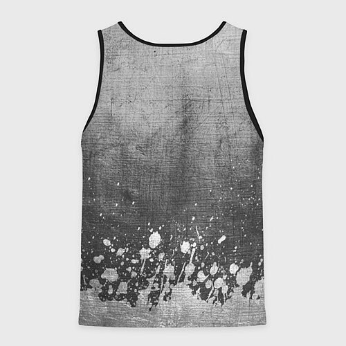 Мужская майка без рукавов Bring Me the Horizon - grey gradient посередине / 3D-Черный – фото 2