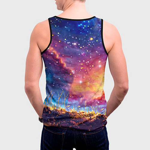 Мужская майка без рукавов Муравей в космосе / 3D-Черный – фото 4