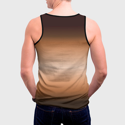 Мужская майка без рукавов Волки с надписью / 3D-Черный – фото 4