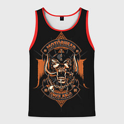 Майка-безрукавка мужская Motorhead england, цвет: 3D-красный