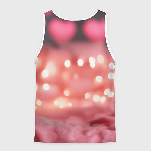 Мужская майка без рукавов Чихуахуа с сердечком / 3D-Белый – фото 2