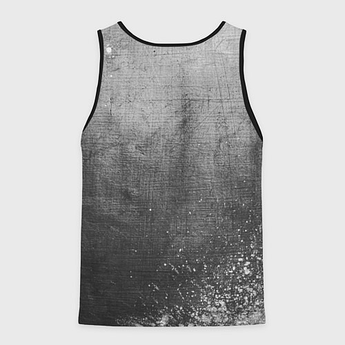 Мужская майка без рукавов Burzum - grey gradient / 3D-Черный – фото 2