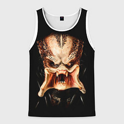 Майка-безрукавка мужская Predator - хищник, цвет: 3D-белый