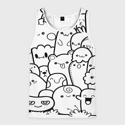 Мужская майка без рукавов Doodle monsters