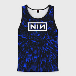 Мужская майка без рукавов Nine Inch Nails blue energy