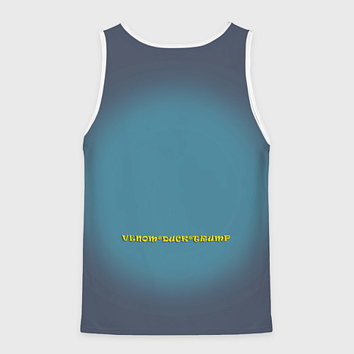 Мужская майка без рукавов Веном-утёнок-Трамп коллаба / 3D-Белый – фото 2