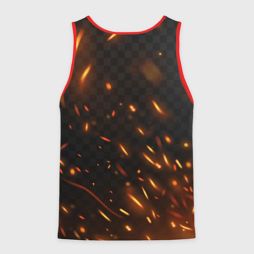 Мужская майка без рукавов Kingdom Come Deliverance 2 искры огня / 3D-Красный – фото 2