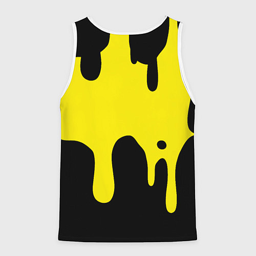Мужская майка без рукавов Нирвана потёки краски / 3D-Белый – фото 2