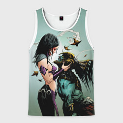 Майка-безрукавка мужская Mileena & Kotal Kahn - Mortal Kombat, цвет: 3D-белый