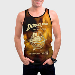 Майка-безрукавка мужская Indiana Jones and the Great Circle, цвет: 3D-черный — фото 2