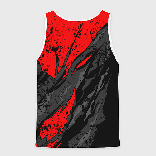 Мужская майка без рукавов Assassins creed: shadows - белый логотип / 3D-Белый – фото 2