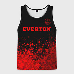 Мужская майка без рукавов Everton - red gradient посередине