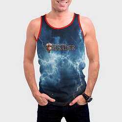 Майка-безрукавка мужская Stronghold сrusader сила молний, цвет: 3D-красный — фото 2