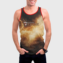 Майка-безрукавка мужская Stronghold сrusader лого и гром, цвет: 3D-красный — фото 2