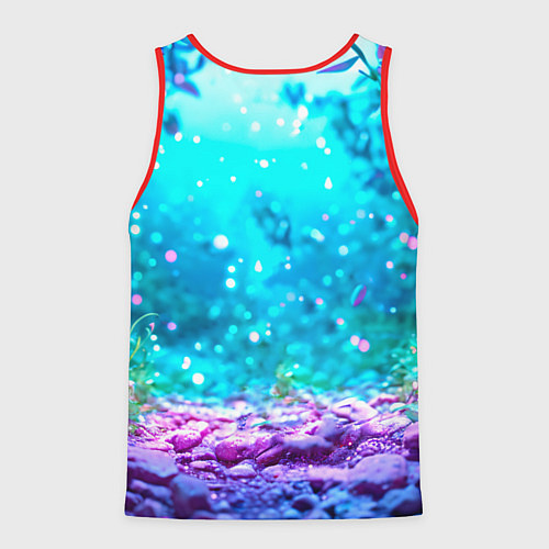 Мужская майка без рукавов Утеночек / 3D-Красный – фото 2