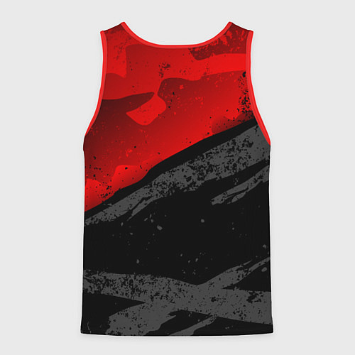 Мужская майка без рукавов Doom - neon red / 3D-Красный – фото 2